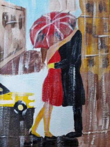 Peinture intitulée "Couple original pai…" par Maryna Yasar, Œuvre d'art originale, Acrylique