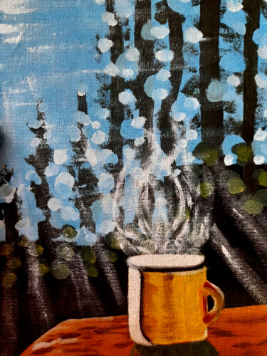 Картина под названием "Colorado Aspen Orig…" - Maryna Yasar, Подлинное произведение искусства, Акрил