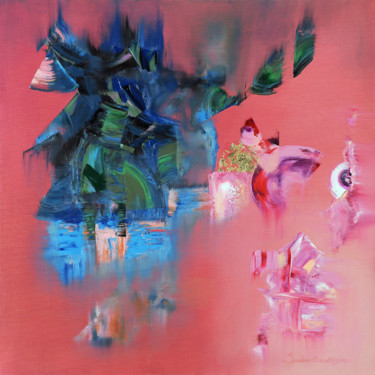Japanese garden Painting titled "Japanese garden" by Maryna Sakalouskaya, Original Art, Oil