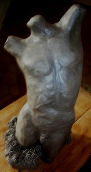 Sculpture intitulée "InconNU" par Marine Mangin, Œuvre d'art originale
