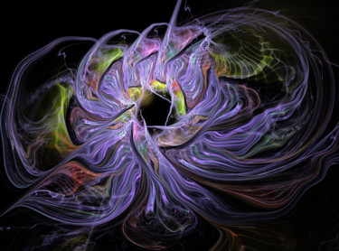 Цифровое искусство под названием "Waves of time.jpg" - Mary Raven, Подлинное произведение искусства, 2D Цифровая Работа