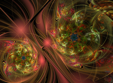 Digital Arts titled "Colour worlds.jpg" by Mary Raven, Original Artwork, Digital Painting