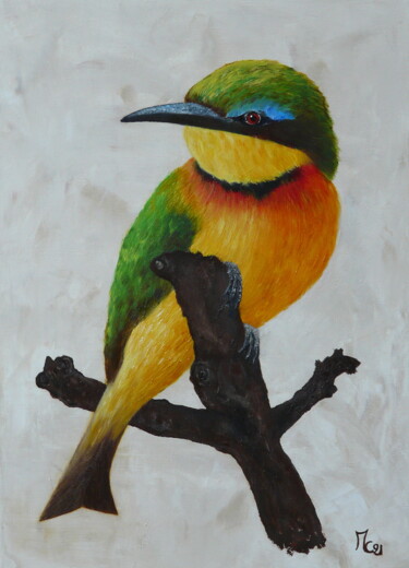 Mélodie d'Afrique Peinture intitulée "Mélodie d'Afrique" par Maryse Chauvin, Œuvre d'art originale, Huile