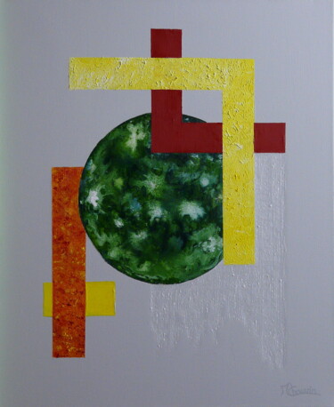 Peinture intitulée "La Quadrature du Ce…" par Maryse Chauvin, Œuvre d'art originale, Huile