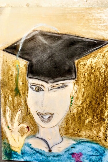 Картина под названием "Ph.d" - Maryse Faroux, Подлинное произведение искусства, Пастель