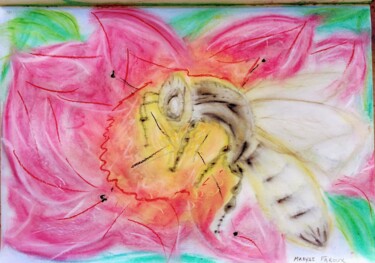 Painting titled "Melliflora" by Maryse Faroux, Original Artwork, Pastel