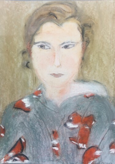 Painting titled "Éveil d'Hiver" by Maryse Faroux, Original Artwork, Pastel