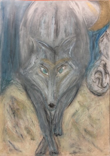 Painting titled "Metamorphosis Sombre" by Maryse Faroux, Original Artwork, Pastel