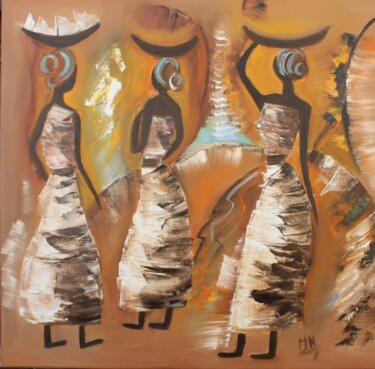 Peinture intitulée "africa  4" par Maryse Naudon, Œuvre d'art originale