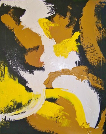 "Abstract painting i…" başlıklı Tablo Maryse Curinier-Rochette tarafından, Orijinal sanat, Petrol Ahşap Sedye çerçevesi üzer…
