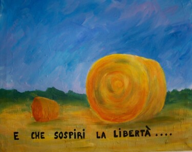 Ζωγραφική με τίτλο "E che sospiri la li…" από Maryse Curinier-Rochette, Αυθεντικά έργα τέχνης, Ακρυλικό Τοποθετήθηκε στο Ξύλ…