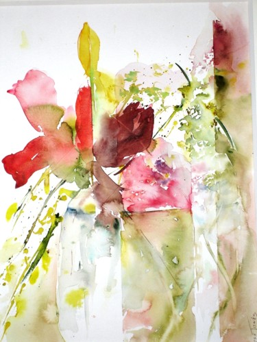 Painting titled "Printemps" by Maryse Tisnés, Original Artwork