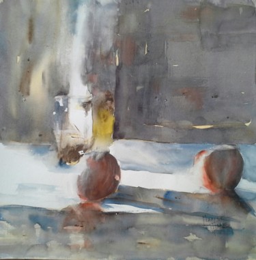 Painting titled "reflets" by Maryse Tisnés, Original Artwork