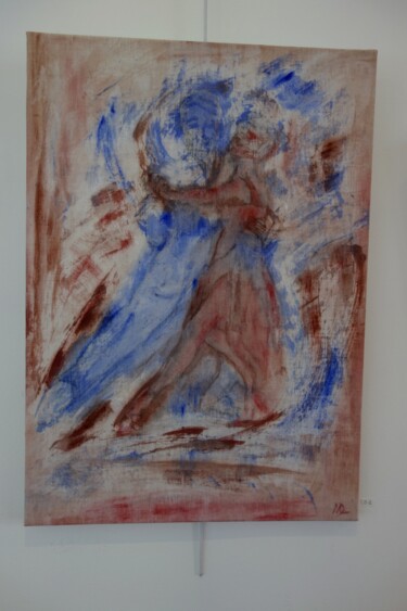 Painting titled "autour du tango 1" by Maryvonne Deligny (MLD), Original Artwork, Acrylic