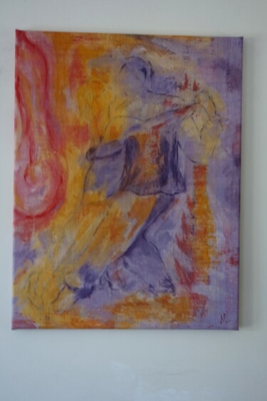Peinture intitulée "tango 2" par Maryvonne Deligny (MLD), Œuvre d'art originale, Acrylique