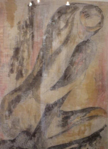 Рисунок под названием "nu 2" - Maryvonne Deligny (MLD), Подлинное произведение искусства, Чернила
