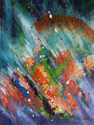 Painting titled "Concert de couleurs" by Marzel, Original Artwork, Acrylic