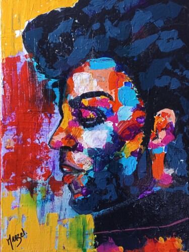 Peinture intitulée "Prince" par Marzel, Œuvre d'art originale, Acrylique