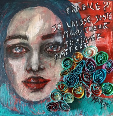 Malarstwo zatytułowany „Sensibilité” autorstwa Marzel, Oryginalna praca, Akryl