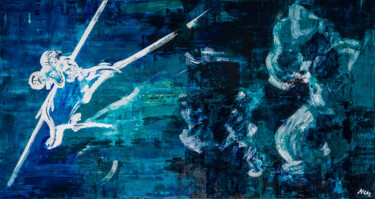 Картина под названием "Baran (Aries)" - Marzena Libura-Michniewicz, Подлинное произведение искусства, Акрил Установлен на Де…