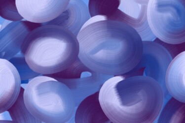 Digitale Kunst mit dem Titel "Buble blue" von Marzena Wisinska, Original-Kunstwerk, Digitale Fotografie