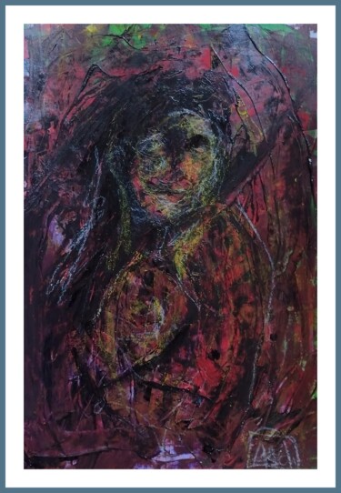 Painting titled "Sarah - Serie Donne…" by Marzia Schenetti, Original Artwork, Acrylic