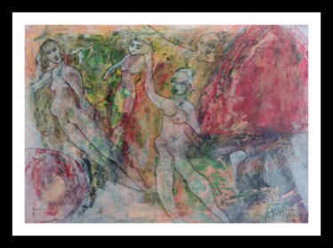 Pittura intitolato "Nati - Serie Il sen…" da Marzia Schenetti, Opera d'arte originale, Acrilico