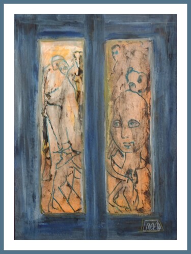 Pittura intitolato "Una finestra - Seri…" da Marzia Schenetti, Opera d'arte originale, Acrilico