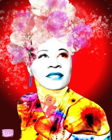 Arts numériques intitulée "Ella Fitzgerald 2" par Marzia Schenetti, Œuvre d'art originale, Peinture numérique