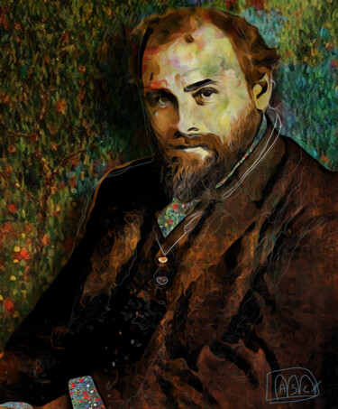 Arte digitale intitolato "Gustav Klimt - Seri…" da Marzia Schenetti, Opera d'arte originale, Pittura digitale