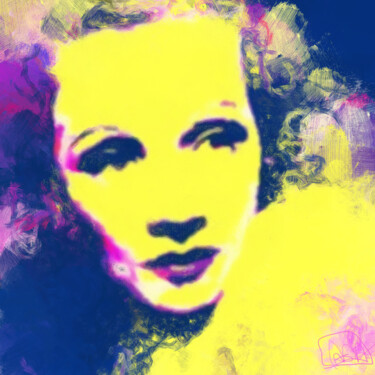 Digitale Kunst getiteld "Marlene" door Marzia Schenetti, Origineel Kunstwerk, Digitaal Schilderwerk