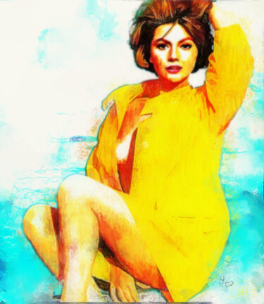 Arte digital titulada "Sylvia Coscina" por Marzia Schenetti, Obra de arte original, Pintura Digital