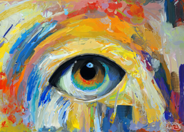 Digital Arts titled "L'occhio" by Marzia Schenetti, Original Artwork, Digital Painting