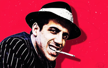 Digital Arts titled "Adriano Celentano" by Marzia Schenetti, Original Artwork, Digital Painting