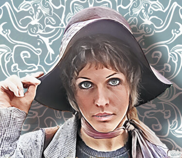 Digital Arts titled "Julie Driscoll" by Marzia Schenetti, Original Artwork, Digital Painting