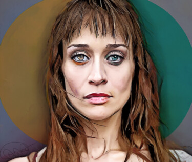 Digital Arts titled "Fiona Apple" by Marzia Schenetti, Original Artwork, Digital Painting
