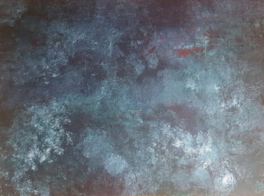 Painting titled "Bleu 05" by Masako, Original Artwork, Acrylic