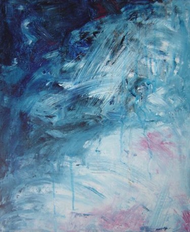 Peinture intitulée "bleu" par Maryse Salaun-Talec, Œuvre d'art originale