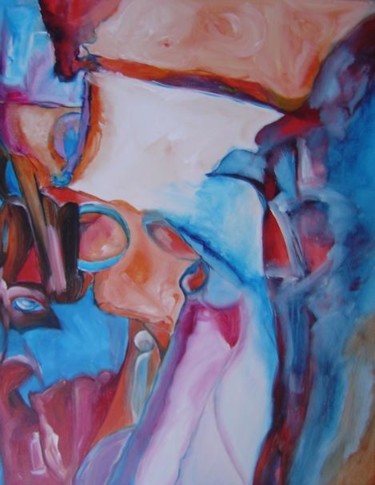 Painting titled "Cascade" by Maryse Salaun-Talec, Original Artwork
