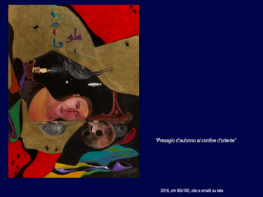 Pittura intitolato "presagio d'autunno…" da Antimo Mascaretti, Opera d'arte originale, Olio