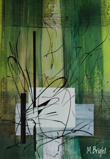 Pintura titulada "Abstraction 21" por Masha Bright, Obra de arte original, Acrílico