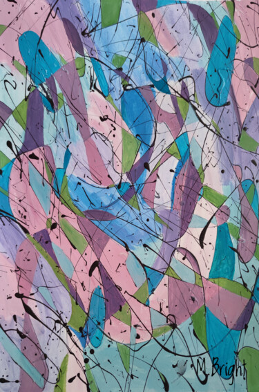 Картина под названием "Abstraction 31" - Masha Bright, Подлинное произведение искусства, Акрил