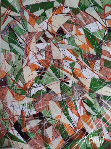 Pintura intitulada "Abstraction 33" por Masha Bright, Obras de arte originais, Acrílico