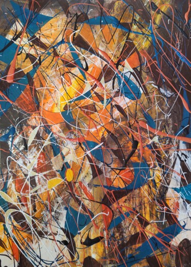 Peinture intitulée "Abstraction 35" par Masha Bright, Œuvre d'art originale, Acrylique