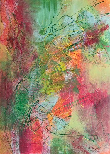 Pintura intitulada "Abstraction 68" por Masha Bright, Obras de arte originais, Acrílico