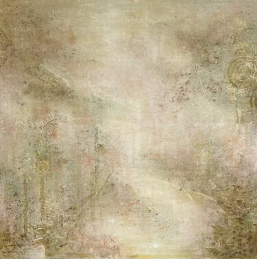Painting titled "Winter Florence" by Masha Bright, Original Artwork, Acrylic