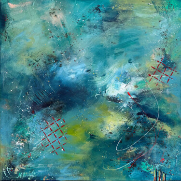 Norwegian fjord *version 2 Peinture intitulée "Norwegian fjord *ve…" par Masha Bright, Œuvre d'art originale, Acrylique Monté sur Châssis en bois