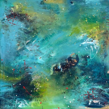 Malerei mit dem Titel "Norvegian fjords *v…" von Masha Bright, Original-Kunstwerk, Acryl Auf Keilrahmen aus Holz montiert