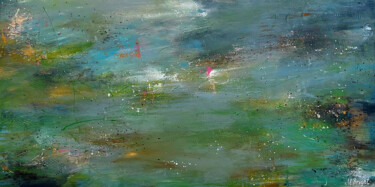 Painting titled "Spring in Serbia ve…" by Masha Bright, Original Artwork, Acrylic Mounted on Wood Stretcher frame