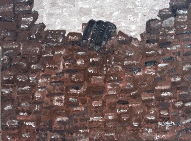 Schilderij getiteld "Muraille" door Mashanty, Origineel Kunstwerk, Acryl
